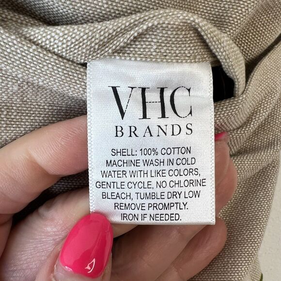 Holly Jolly Christmas Cotton Throw Toss Pillow Embroidered Khaki Green Crimson - Picture 6 of 9